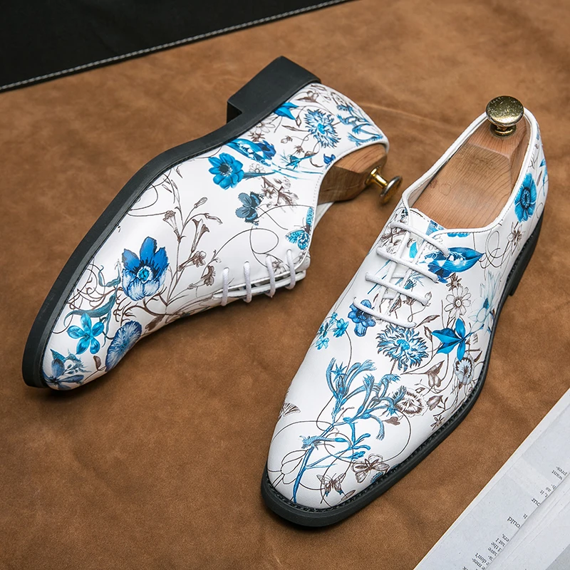 FIXSYS Fashion Man Dress Shoes Pointed-toe Oxford Shoes Leather Mens Party Shoes Outdoor Man Driving Shoes Flower Wedding Shoes
FIXSYS Fashion Man Dress Shoes Pointed-toe Oxford Shoes Leather Mens Party Shoes Outdoor Man Driving Shoes Flower Wedding Shoes