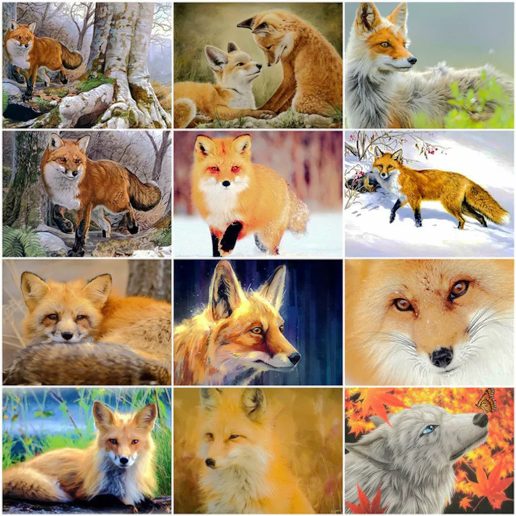 5D diamond painting handmade DIY sewing art pasted with diamond embroidery"fox in snow animals"cross-stitch home decoration gift
5D diamond painting handmade DIY sewing art pasted with diamond embroidery"fox in snow animals"cross-stitch home decoration gift