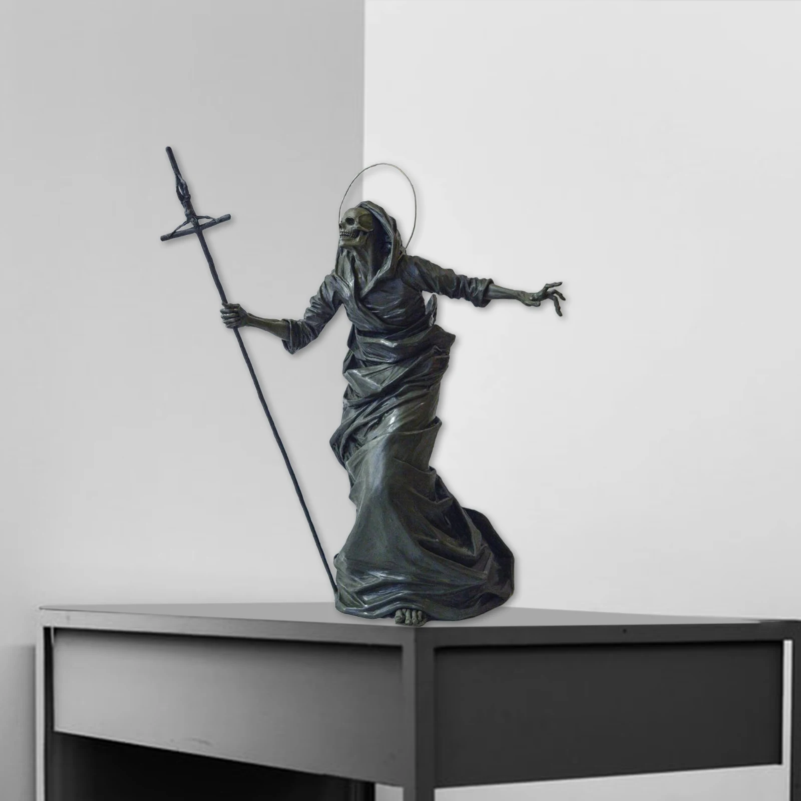 Hand-carved* Anime Action Figures Black Skeleton Guardians SculptureFerryman Crafts figuras
Hand-carved* Anime Action Figures Black Skeleton Guardians SculptureFerryman Crafts figuras