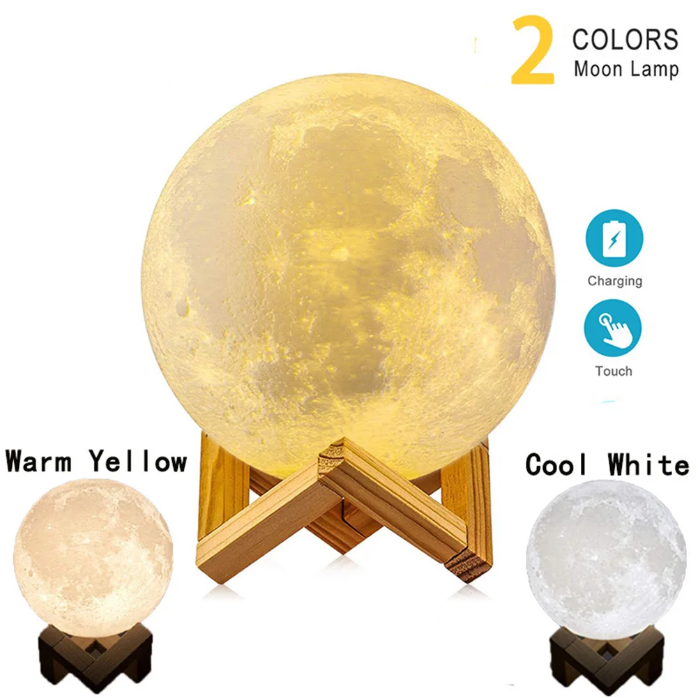 LED Night Light 3D Print Moon LED Children Night Light Dimmable Touch USB Bedside Table Desk Lamp for Home Room Decorative Gift
LED Night Light 3D Print Moon LED Children Night Light Dimmable Touch USB Bedside Table Desk Lamp for Home Room Decorative Gift