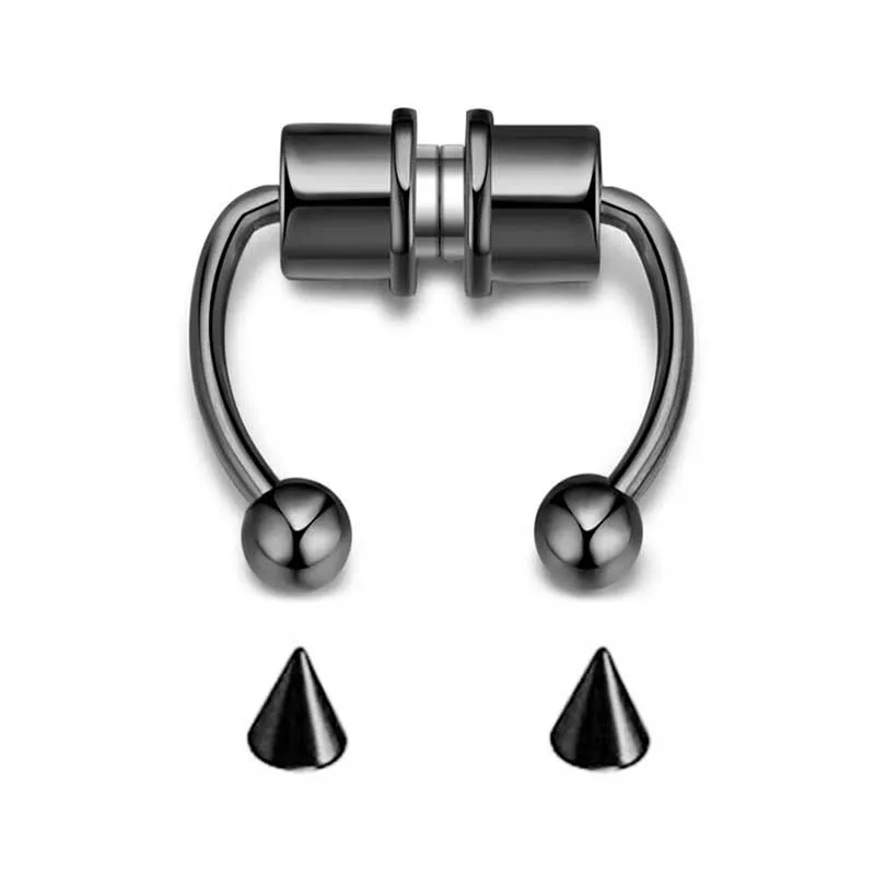 New Stainless Steel Magnetic Fake Nose Ring Horseshoe-shaped Ring Titanium Steel Artificial Nose Ring Nose Hoop Ring Jewelry
New Stainless Steel Magnetic Fake Nose Ring Horseshoe-shaped Ring Titanium Steel Artificial Nose Ring Nose Hoop Ring Jewelry