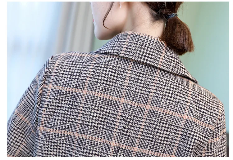 2019 new Autumn Winter Women Plaid Coat Pockets Long Coat Women Fashion Lady Slim Long Sleeve overcoat Outwear
2019 new Autumn Winter Women Plaid Coat Pockets Long Coat Women Fashion Lady Slim Long Sleeve overcoat Outwear