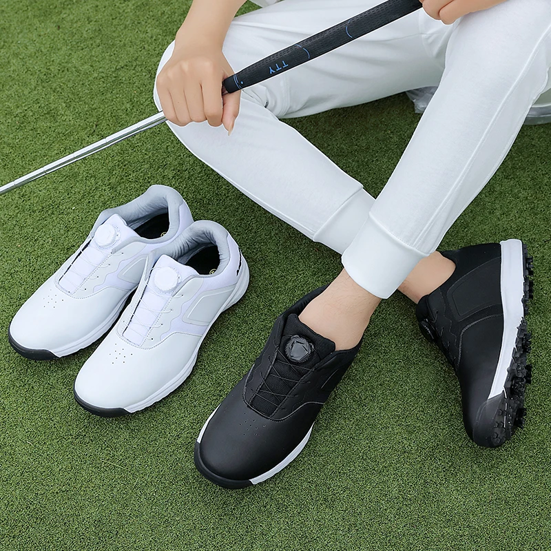New Golf Shoes Sikes Men Waterproof Golf Sneakers White Big Size 39-47 Anti Slip Walking Shoes for Golfers Male Sneakers 
New Golf Shoes Sikes Men Waterproof Golf Sneakers White Big Size 39-47 Anti Slip Walking Shoes for Golfers Male Sneakers