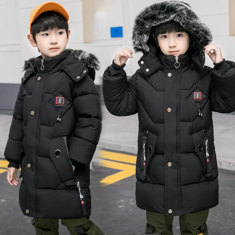 Boys Winter Parker Thickened Mid-length Jacket 2021 New Medium and Large Children's Fashion Warm Hooded Down Jacket 5-13 Years 
Boys Winter Parker Thickened Mid-length Jacket 2021 New Medium and Large Children's Fashion Warm Hooded Down Jacket 5-13 Years