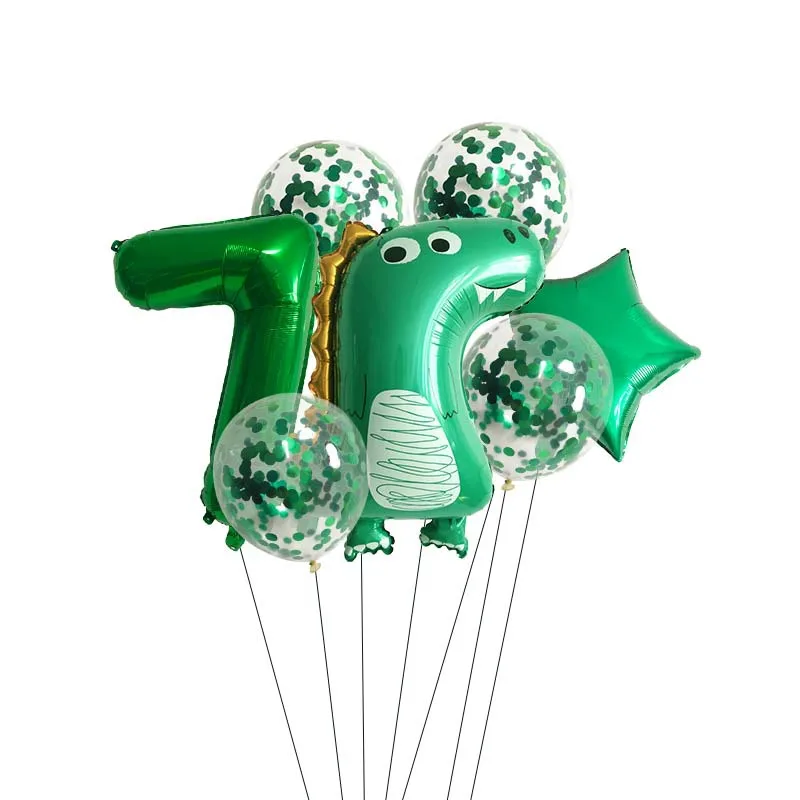 7pcs Number Dinosaur Foil Balloons Boys Green Stars Animal Balloons Birthday Balloon Baby Shower Jurassic World Party Decoration
7pcs Number Dinosaur Foil Balloons Boys Green Stars Animal Balloons Birthday Balloon Baby Shower Jurassic World Party Decoration