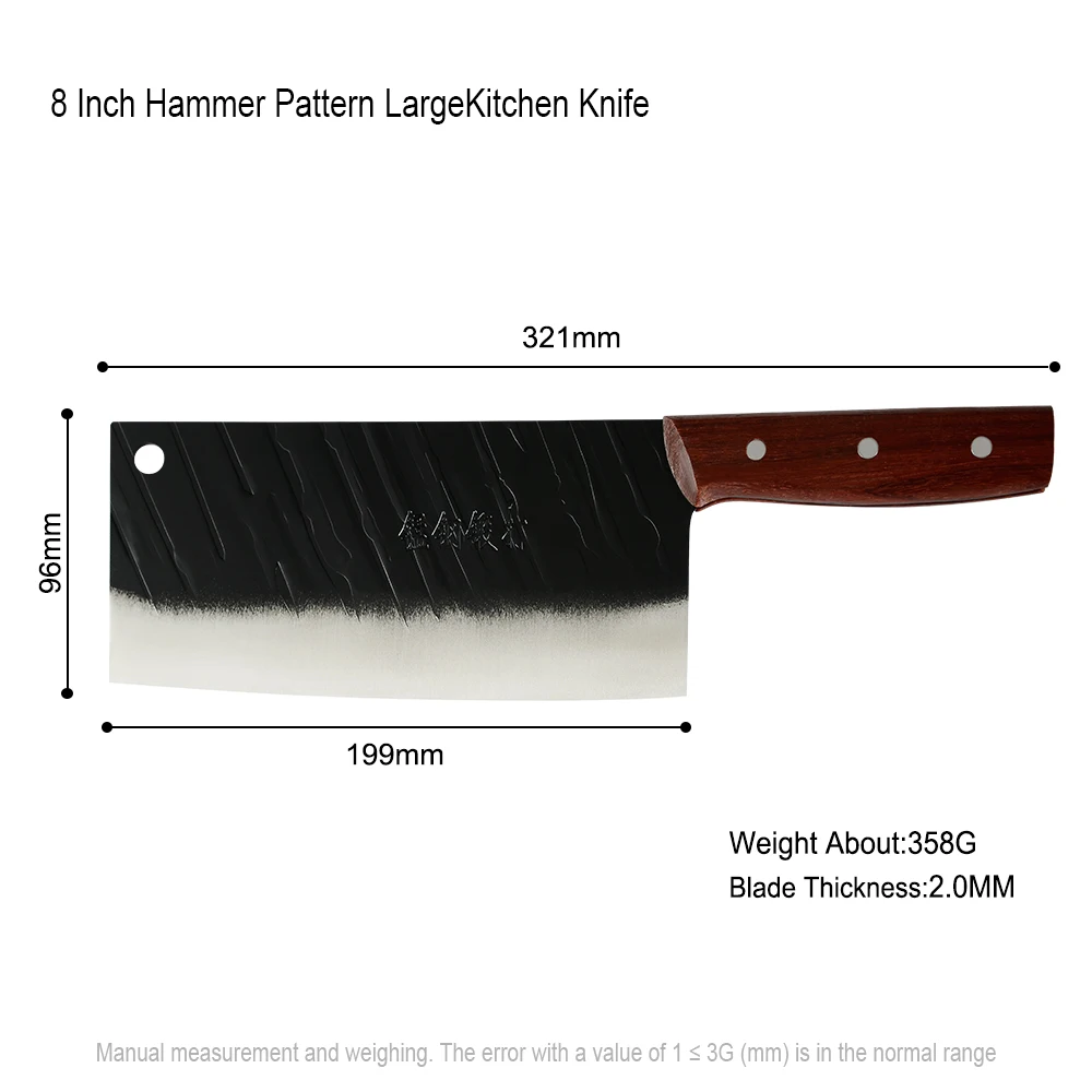 Kitchen Knife 8-Inch Forged Kitchen Knife Log Handle Chef's Knife for Cutting Meat and Vegetables Multifunctional Kitchen Knife 
Kitchen Knife 8-Inch Forged Kitchen Knife Log Handle Chef's Knife for Cutting Meat and Vegetables Multifunctional Kitchen Knife