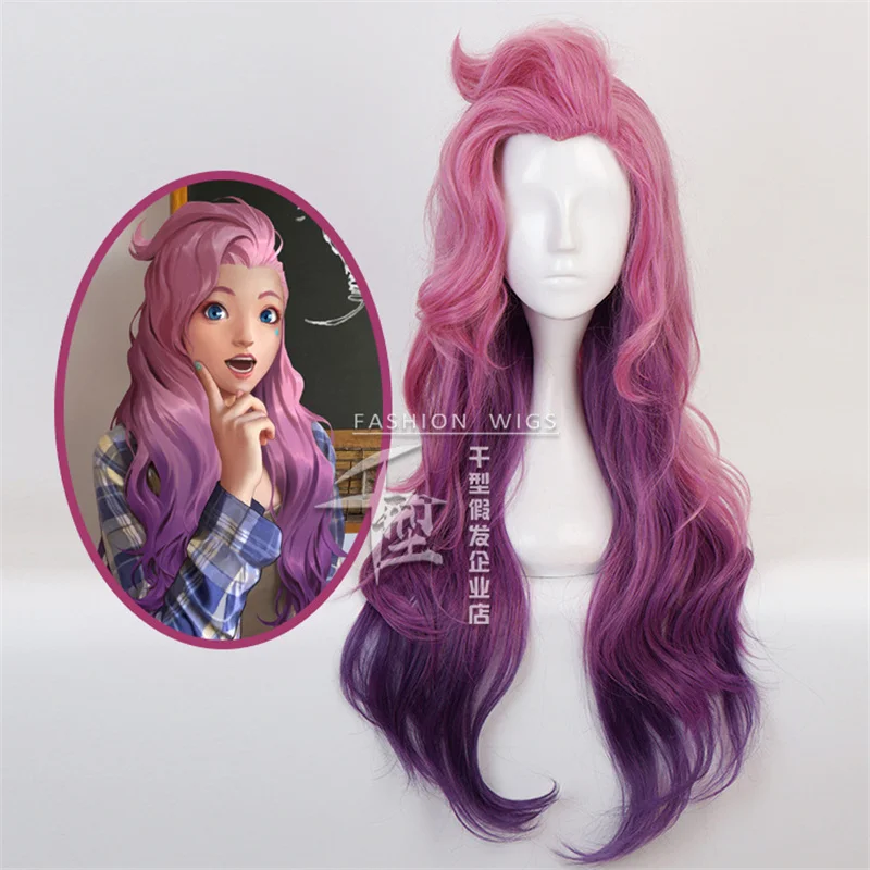 Game LoL Seraphine Cosplay Wig KDA Cosplay Loose Wave Straight Pink Mixed Purple Wigs Heat Resistant Synthetic Hair Pelucas
Game LoL Seraphine Cosplay Wig KDA Cosplay Loose Wave Straight Pink Mixed Purple Wigs Heat Resistant Synthetic Hair Pelucas