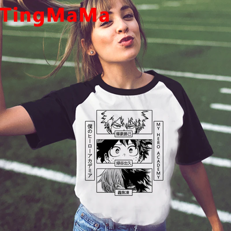New Japanese Anime My Hero Academia T Shirt Women T-shirts Midoriya Izuku Deku Summer Tops Boku No Hero Academia Tshirt Female
New Japanese Anime My Hero Academia T Shirt Women T-shirts Midoriya Izuku Deku Summer Tops Boku No Hero Academia Tshirt Female