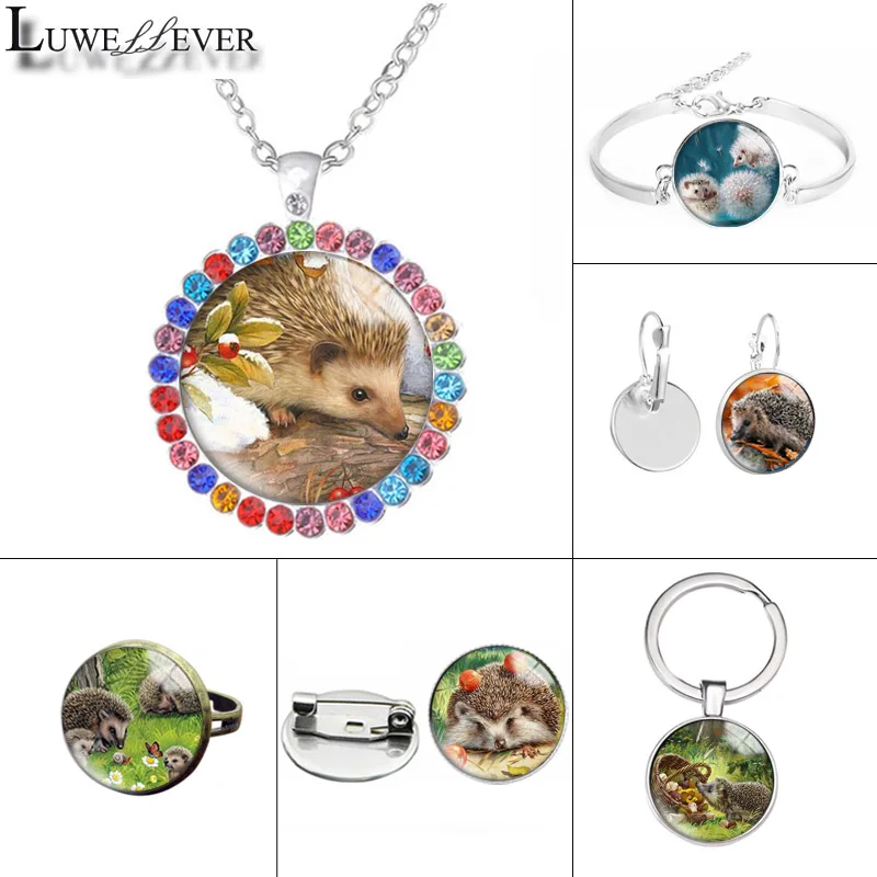 New 611 Hedgehog Glass Necklace Bracelet 25mm 30mm Double Sided Round Glass Cabochon Jewelry For Unisex Charm Pendant
New 611 Hedgehog Glass Necklace Bracelet 25mm 30mm Double Sided Round Glass Cabochon Jewelry For Unisex Charm Pendant