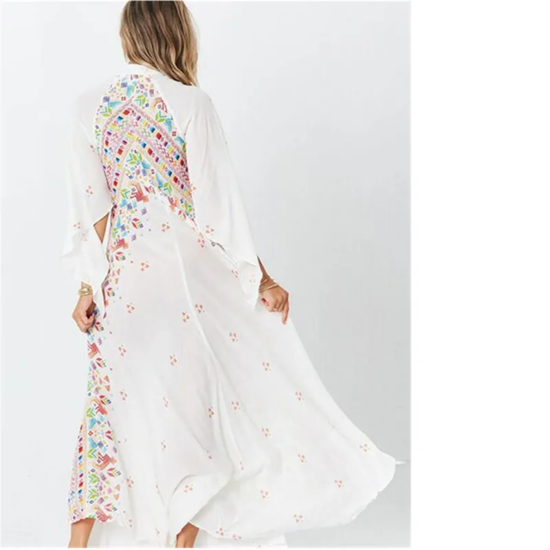 2020 Spring Summer V Neck Beach Boho Women's Dress Flare Sleeve Embroidery Female Bohemian Dresses Holiday Vestidos
2020 Spring Summer V Neck Beach Boho Women's Dress Flare Sleeve Embroidery Female Bohemian Dresses Holiday Vestidos
