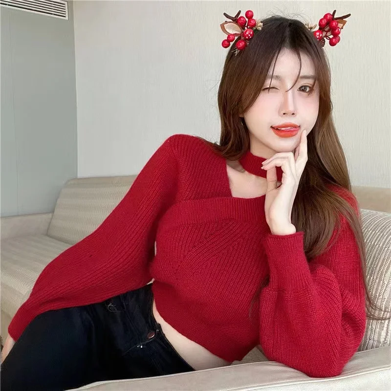 2021 winter new puff sleeve sweater women loose niche western style fashion open back bottoming sweater top
2021 winter new puff sleeve sweater women loose niche western style fashion open back bottoming sweater top