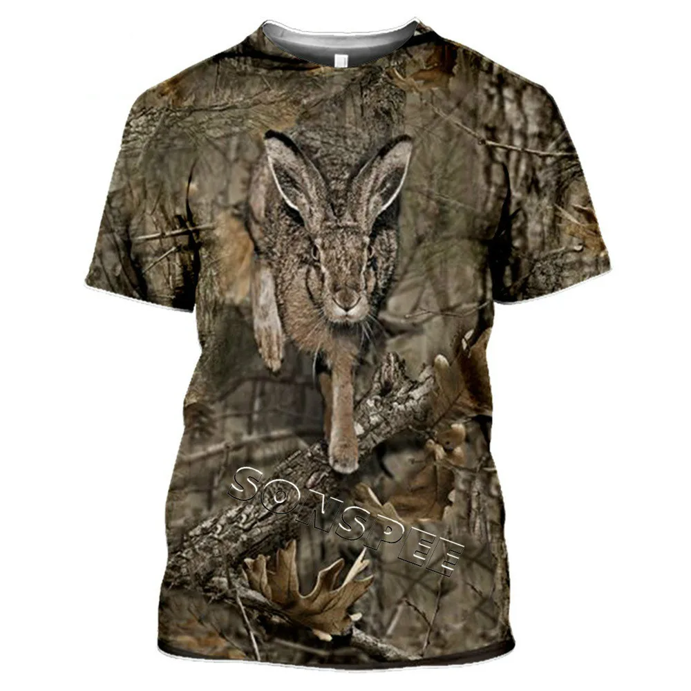 Men's and Women's Camouflage Hunting T-shirt Funny Animal Bunny 3D Printing Round Funny Short Sleeve O-Neck Hip Hop Style Top
Men's and Women's Camouflage Hunting T-shirt Funny Animal Bunny 3D Printing Round Funny Short Sleeve O-Neck Hip Hop Style Top