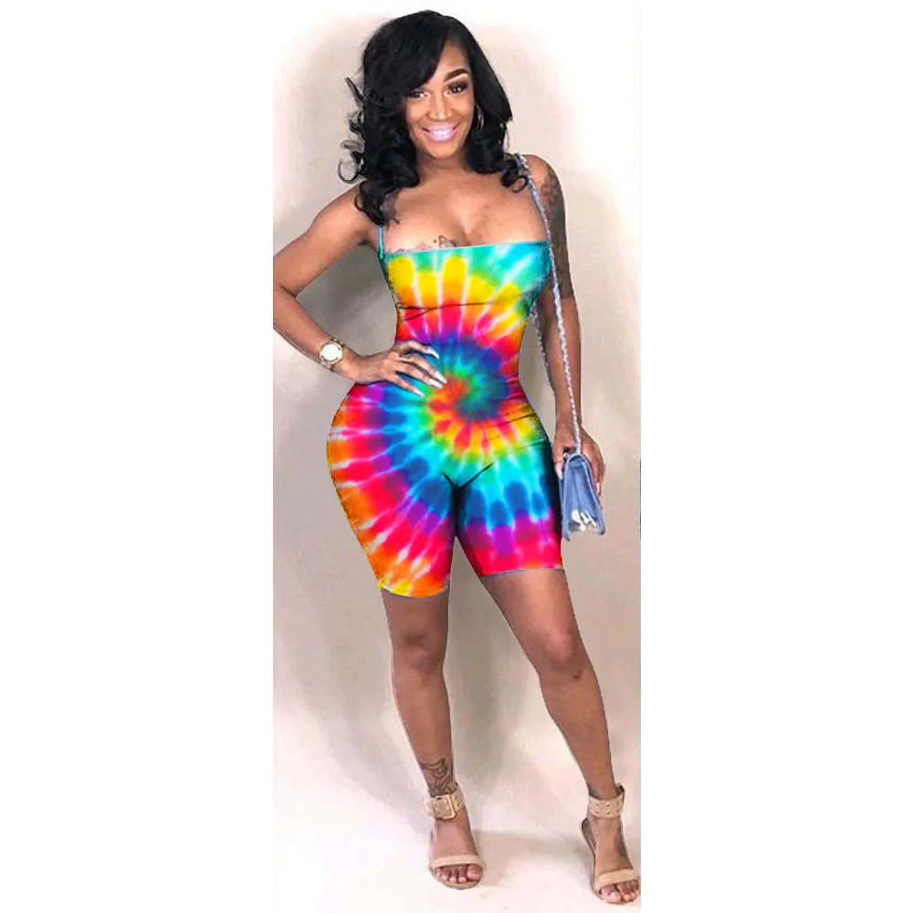 Ladies Gradient Color Vest Camisole Jumpsuit Multicolor Tie-Dye Rainbow Color Polka Dot Strap Halter Sexy Jumpsuit
Ladies Gradient Color Vest Camisole Jumpsuit Multicolor Tie-Dye Rainbow Color Polka Dot Strap Halter Sexy Jumpsuit