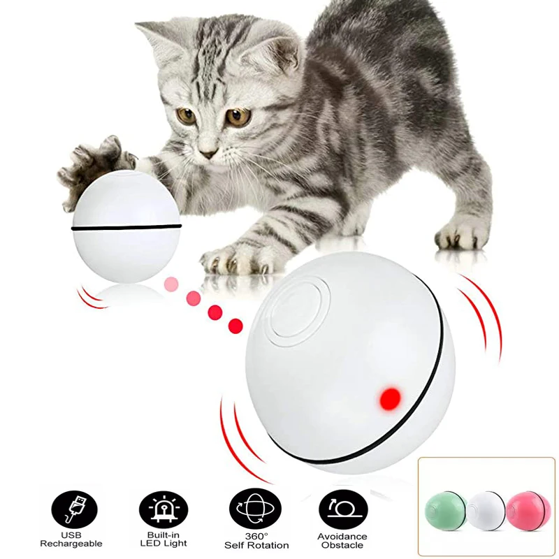 Smart Automatic Kitten Rolling Cat Toys Cat Toy LED light Jumping Ball USB Electric Pet Toys Funny Interactive Cats Pet Products
Smart Automatic Kitten Rolling Cat Toys Cat Toy LED light Jumping Ball USB Electric Pet Toys Funny Interactive Cats Pet Products
