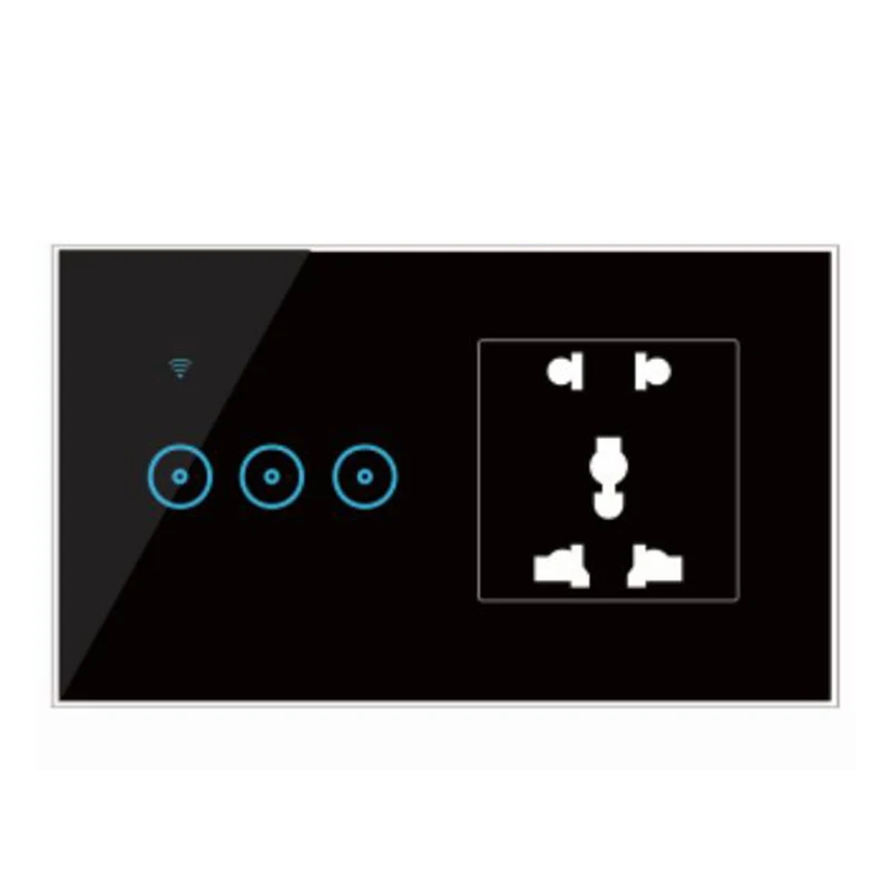 Wifi Touch Switch with Multi-purpose universal Remote Control Work with Google home Amazon Alexa 1 2 3 Gang Smart Switch
Wifi Touch Switch with Multi-purpose universal Remote Control Work with Google home Amazon Alexa 1 2 3 Gang Smart Switch