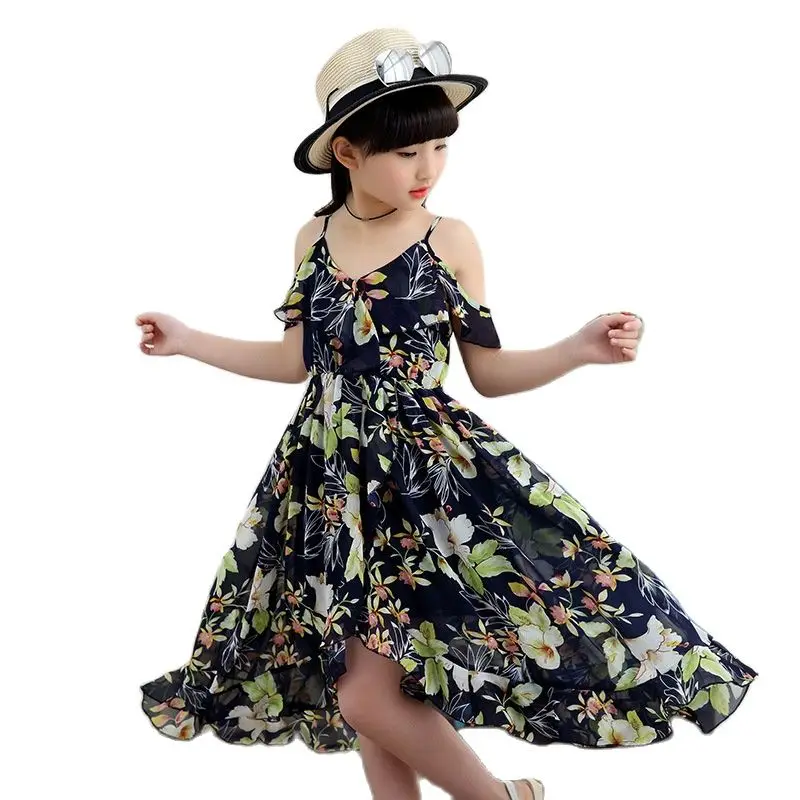 Children's wear dress girls summer kids beach dress style Bohemian child sleeveless with shoulder-straps one - piece outfits
Children's wear dress girls summer kids beach dress style Bohemian child sleeveless with shoulder-straps one - piece outfits