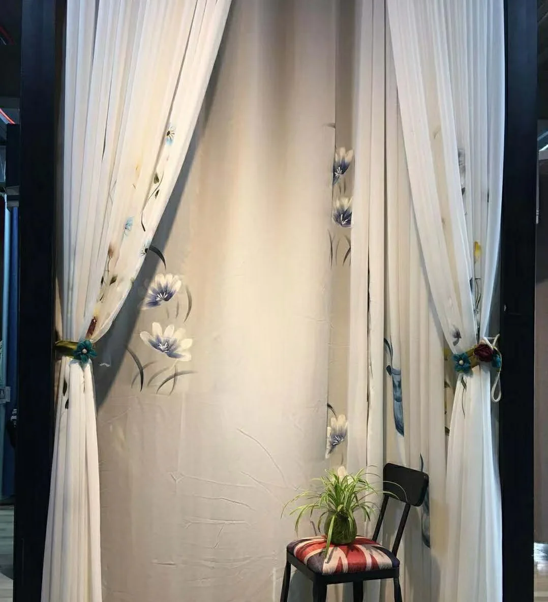 France painting Curtains For Living room French Wi Hand Painted noble curtains for kitchen bedroom tulle Voile Sheer Customized
France painting Curtains For Living room French Wi Hand Painted noble curtains for kitchen bedroom tulle Voile Sheer Customized