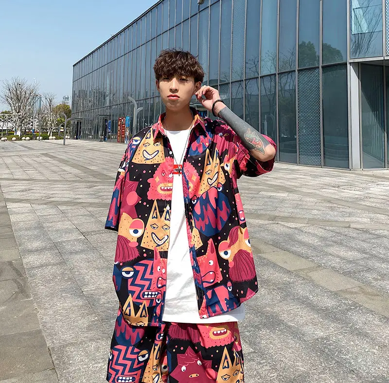 2020 Shirts+ Shorts Summer Men's Printing Mens Sets Loose Tracksuit Short Sleeve Suit High-quality Cotton Clothes Big Size M-2XL
2020 Shirts+ Shorts Summer Men's Printing Mens Sets Loose Tracksuit Short Sleeve Suit High-quality Cotton Clothes Big Size M-2XL