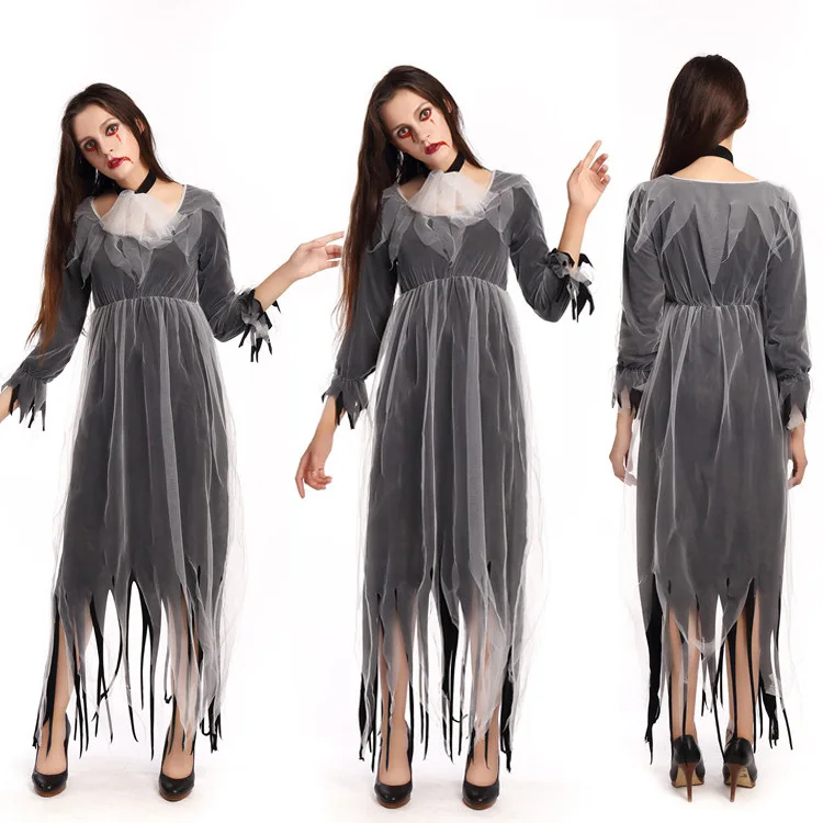 Halloween Party Stage Performance Costume Adult Costume Zombie Horror Ghost Bride Girl
Halloween Party Stage Performance Costume Adult Costume Zombie Horror Ghost Bride Girl