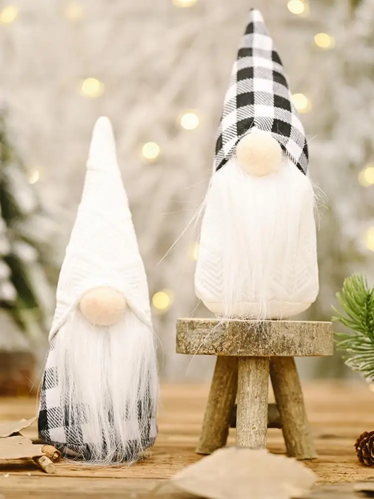 Gnomes Ornaments Christmas Tree Black And White Christmas Ornaments Faceless New Year Family Party Decoration Dolls 2 Pack
Gnomes Ornaments Christmas Tree Black And White Christmas Ornaments Faceless New Year Family Party Decoration Dolls 2 Pack