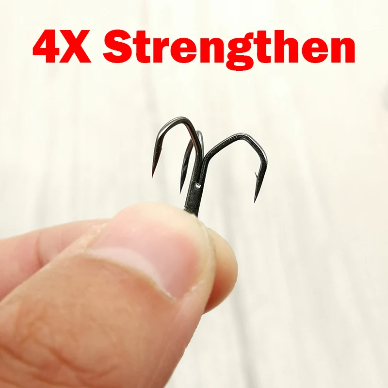 New High Quality 5pcs/box New Design 4xStrengthen Steel Alloy Sharp Lure Treble Hook 6-14#Fishing Tackle Hook Fishing Box
New High Quality 5pcs/box New Design 4xStrengthen Steel Alloy Sharp Lure Treble Hook 6-14#Fishing Tackle Hook Fishing Box