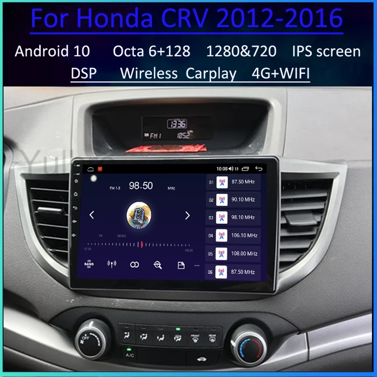 Фото Android автомобильный Радио для Honda CRV 2012 2013 2014 2015 2016 Dvd Авто головное устройство