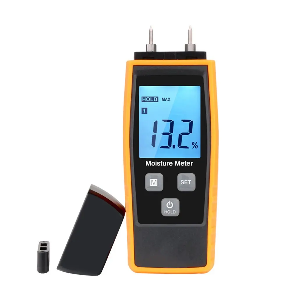 Handheld Moisture Meter Digital Wood Moisture Meter 0-80% Wood Working Tester Measuring tool MT103 Building Material
Handheld Moisture Meter Digital Wood Moisture Meter 0-80% Wood Working Tester Measuring tool MT103 Building Material