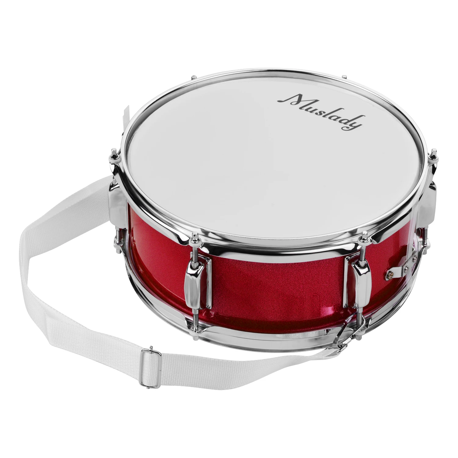 Muslady 12inch Snare Drum Head with Drumsticks Shoulder Strap Drum Key for Student Band percussion instrument hot sell
Muslady 12inch Snare Drum Head with Drumsticks Shoulder Strap Drum Key for Student Band percussion instrument hot sell
