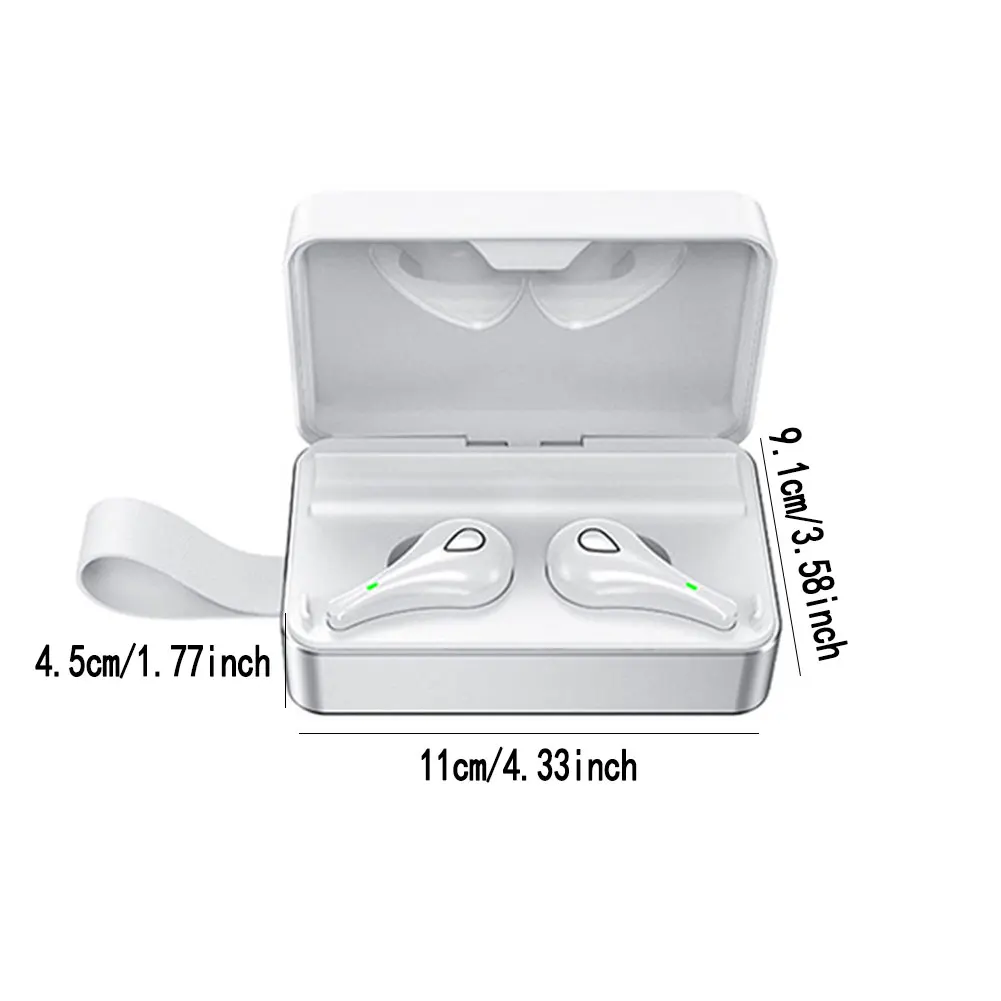 Wireless Earbuds Bluetooth Earphones With LED Display Touch Control With Charging Case Built In Mic For Phone Portable In-Ear
Wireless Earbuds Bluetooth Earphones With LED Display Touch Control With Charging Case Built In Mic For Phone Portable In-Ear