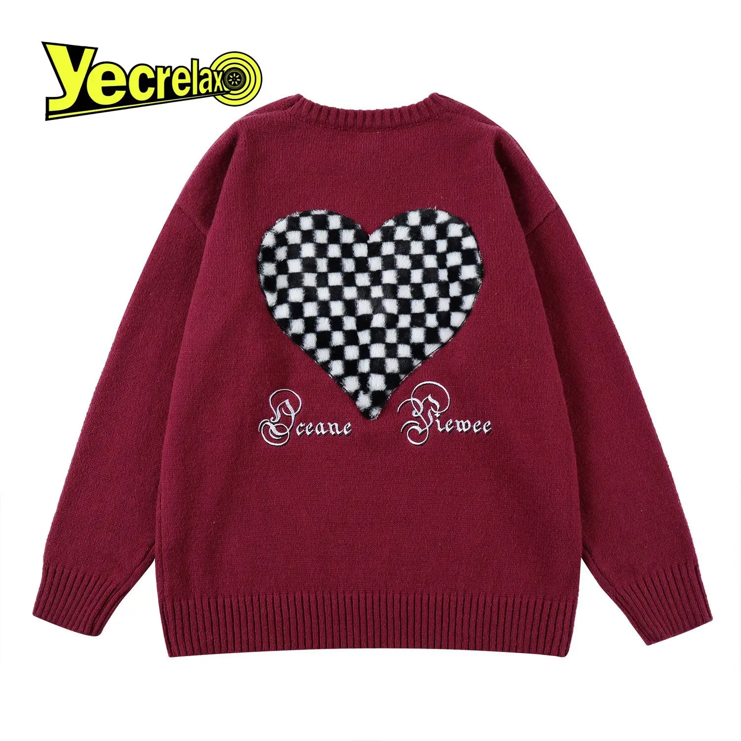 Men's Sweater Heart-shaped Graphic Print Oversized Sweater Harajuku Knitted Sweater Hip Hop High Street Men Clothing Unisex Tops
Men's Sweater Heart-shaped Graphic Print Oversized Sweater Harajuku Knitted Sweater Hip Hop High Street Men Clothing Unisex Tops