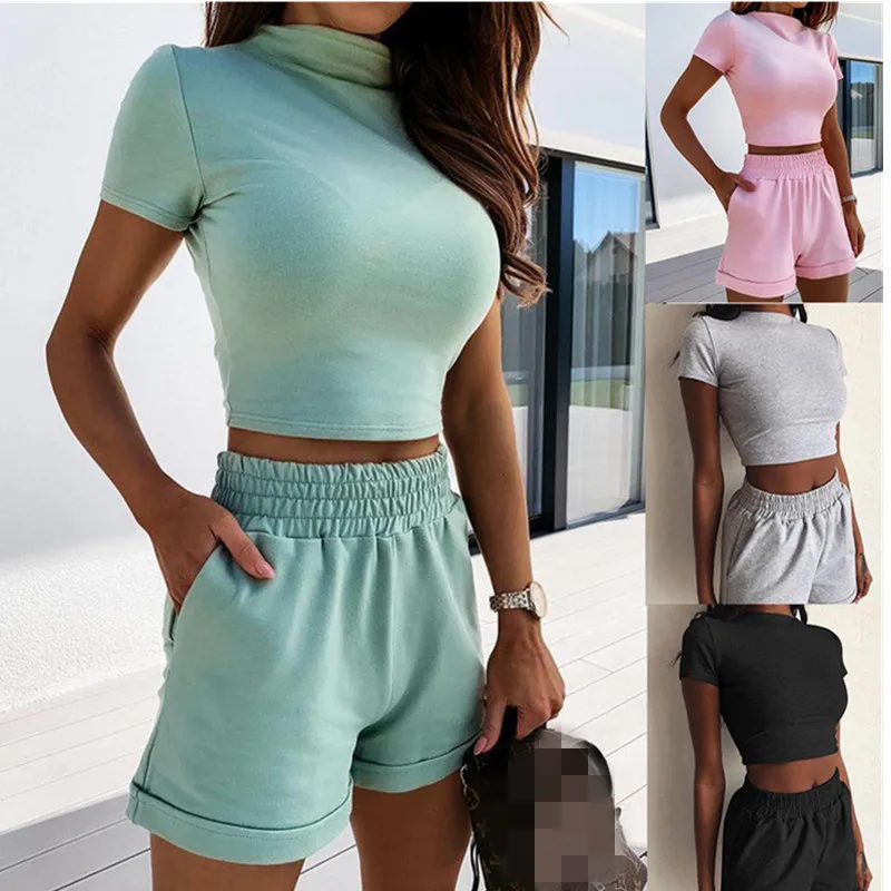 Women's Loose Shorts Short Pants Set of 2 Pieces Summer T-shirt Two-piece Womens Woman Outfit Suit Casual Clothing 5 Colors 3
Women's Loose Shorts Short Pants Set of 2 Pieces Summer T-shirt Two-piece Womens Woman Outfit Suit Casual Clothing 5 Colors 3