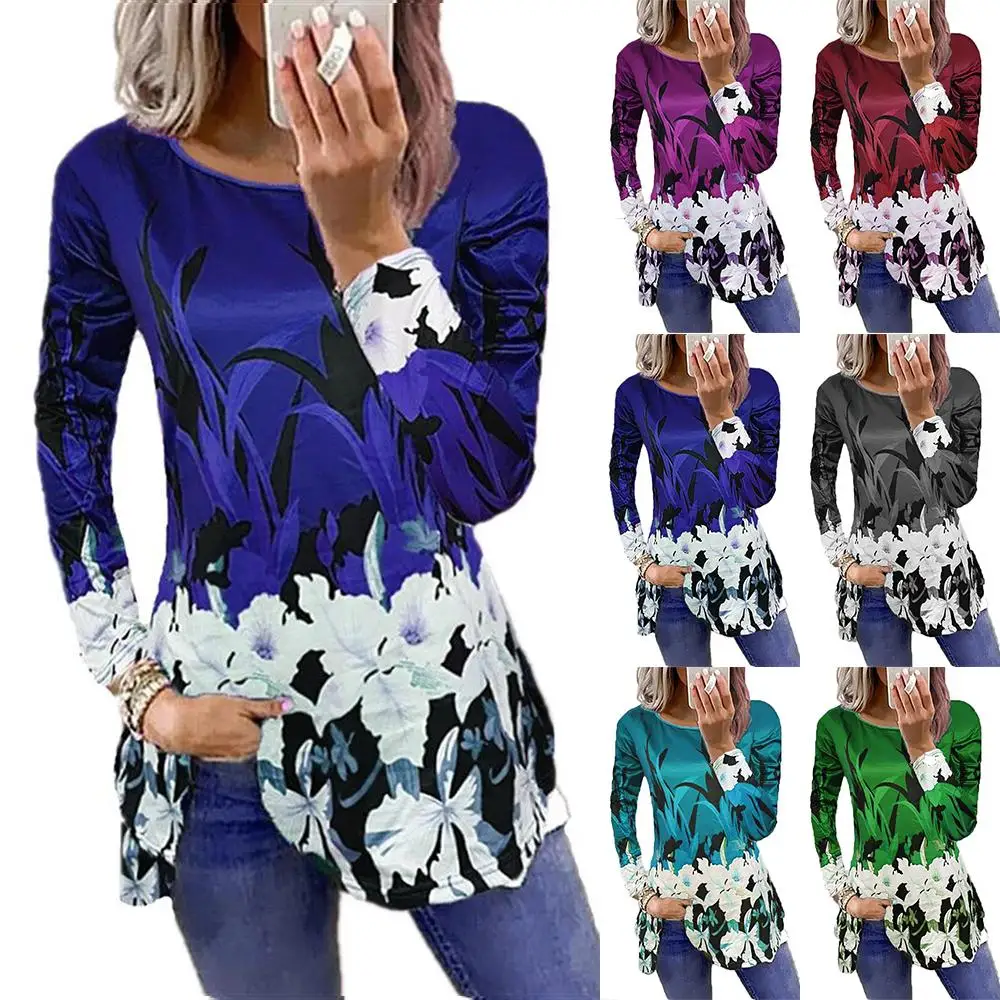 Womens Long Sleeve Printed T shirt Autumn Fashion Blouse Loose Tunic Casual Tops
Womens Long Sleeve Printed T shirt Autumn Fashion Blouse Loose Tunic Casual Tops