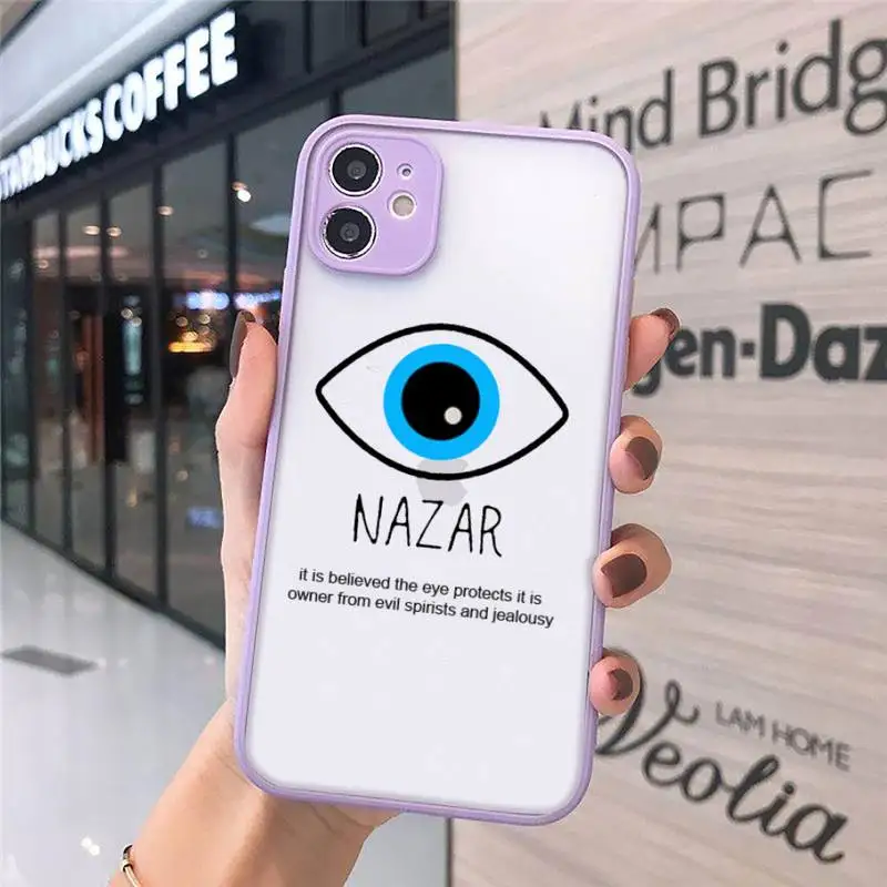 Turkish lucky Blue Evil Eye Abstract Phone Case Matte Transparent for iPhone 7 8 11 12 s mini pro X XS XR MAX Plus cover funda
Turkish lucky Blue Evil Eye Abstract Phone Case Matte Transparent for iPhone 7 8 11 12 s mini pro X XS XR MAX Plus cover funda