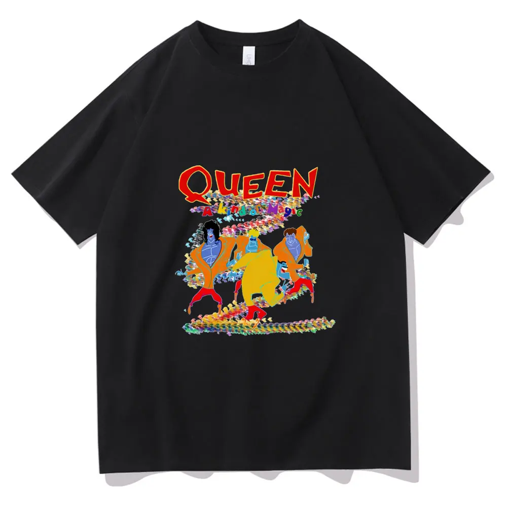 Personality QUEEN Akindof Magic Print T-shirt Men Women Hip Hop Rock Punk Style T Shirts Unisex Cartoon Graphics Tops New Tshirt
Personality QUEEN Akindof Magic Print T-shirt Men Women Hip Hop Rock Punk Style T Shirts Unisex Cartoon Graphics Tops New Tshirt