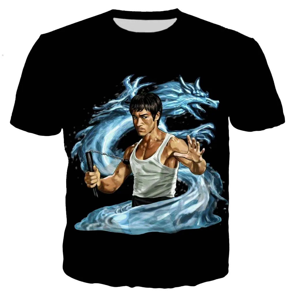Chinese Kung Fu Bruce Lee T-Shirt Men's And Women's Short-Sleeved T-Shirts Casual Shirts Street Loose Casual Tops 2021 New
Chinese Kung Fu Bruce Lee T-Shirt Men's And Women's Short-Sleeved T-Shirts Casual Shirts Street Loose Casual Tops 2021 New