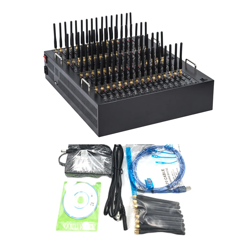 Новый дизайн модема 4G Gsm модем массовая рассылка SMS Simbox 64 порта Gprs Voip USSD |