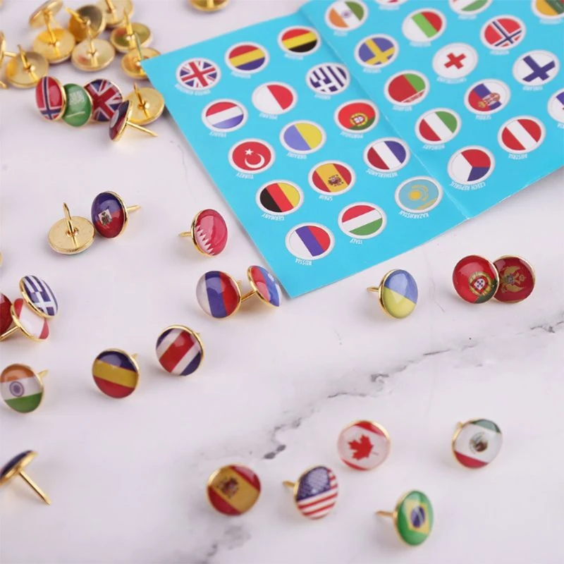 194pcs/box Map Tacks National Flag Glue Thumbtack Push Pins Notice Board Markers N7MC
194pcs/box Map Tacks National Flag Glue Thumbtack Push Pins Notice Board Markers N7MC