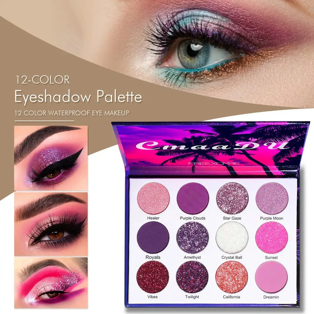 New 12 Color Glitter Eyeshadow Long Lasting Eye Shiny Shadows Matte Makeup Palette Waterproof Easy To Color Pigment Eyeshadow
New 12 Color Glitter Eyeshadow Long Lasting Eye Shiny Shadows Matte Makeup Palette Waterproof Easy To Color Pigment Eyeshadow