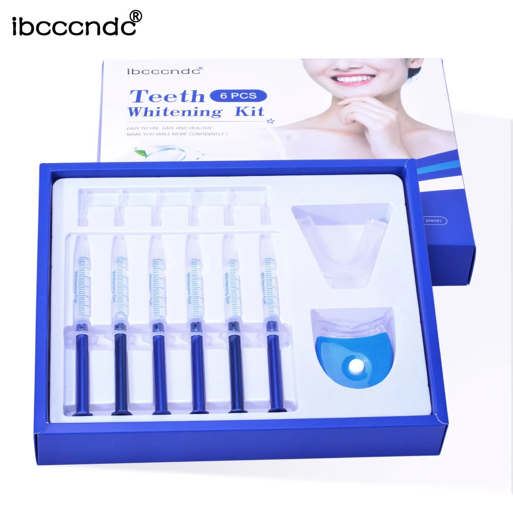 Teeth whitening 44% Peroxide Dental Bleaching System Gel Kit Bright Teeth Whitener Dental Equipment 10/6/3pc with Led lights
Teeth whitening 44% Peroxide Dental Bleaching System Gel Kit Bright Teeth Whitener Dental Equipment 10/6/3pc with Led lights