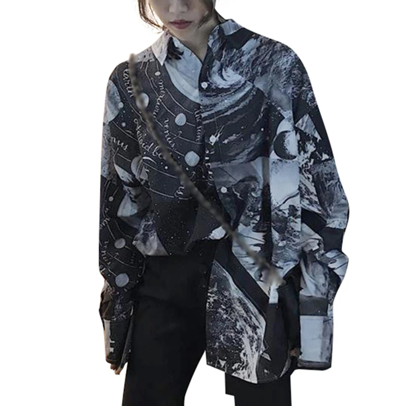 Women Korean Loose Long-sleeved Shirt Spring And Autumn Creative Patter Loose Blouses,
Women Korean Loose Long-sleeved Shirt Spring And Autumn Creative Patter Loose Blouses,