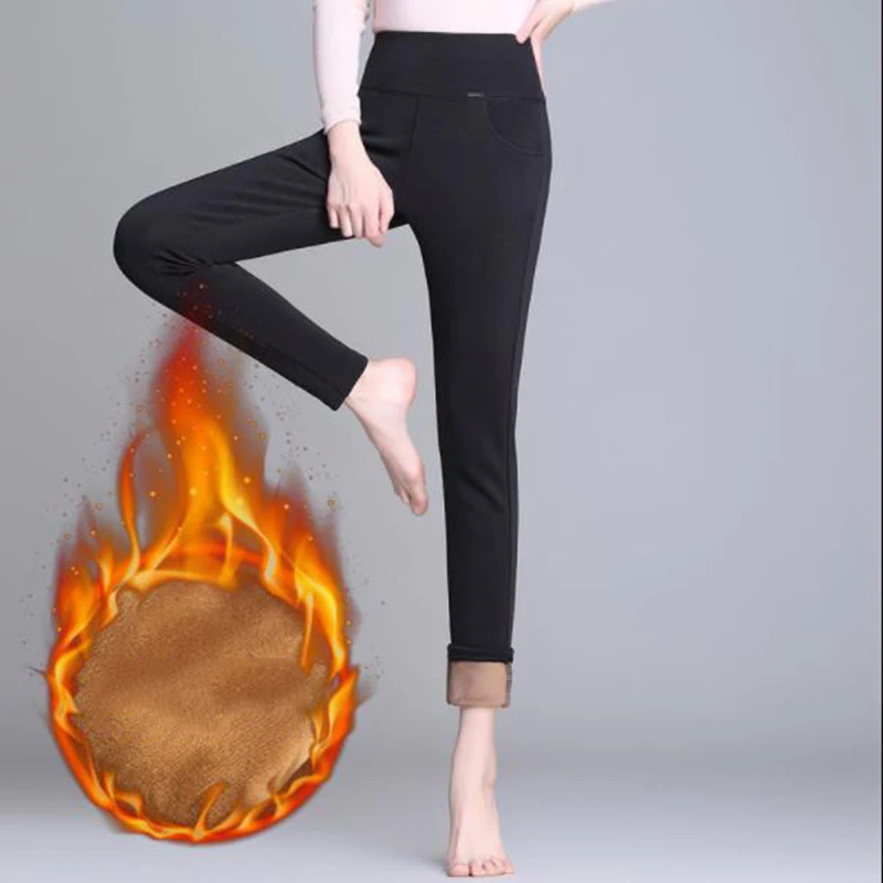 Winter Thick High Waist Velvet Pants women Plus Size 5XL Warm Stretch Skinny Pencil Pants Casual Wool Fleece Leggings Trousers
Winter Thick High Waist Velvet Pants women Plus Size 5XL Warm Stretch Skinny Pencil Pants Casual Wool Fleece Leggings Trousers