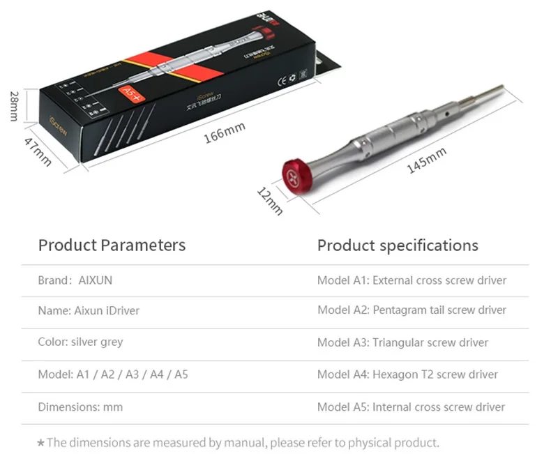 JC AiXun iDriver 3D Precise Screw Driver for IPHONE Mobile Phone Removal Screwdriver Tool
JC AiXun iDriver 3D Precise Screw Driver for IPHONE Mobile Phone Removal Screwdriver Tool