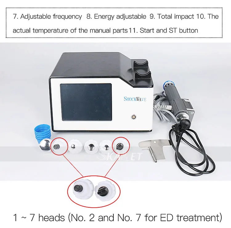 Hot Sales 7 Transmitters Electromagnetic Shockwave Therapy Machine ED Treatments Joints Pain Relief Therapy Device
Hot Sales 7 Transmitters Electromagnetic Shockwave Therapy Machine ED Treatments Joints Pain Relief Therapy Device