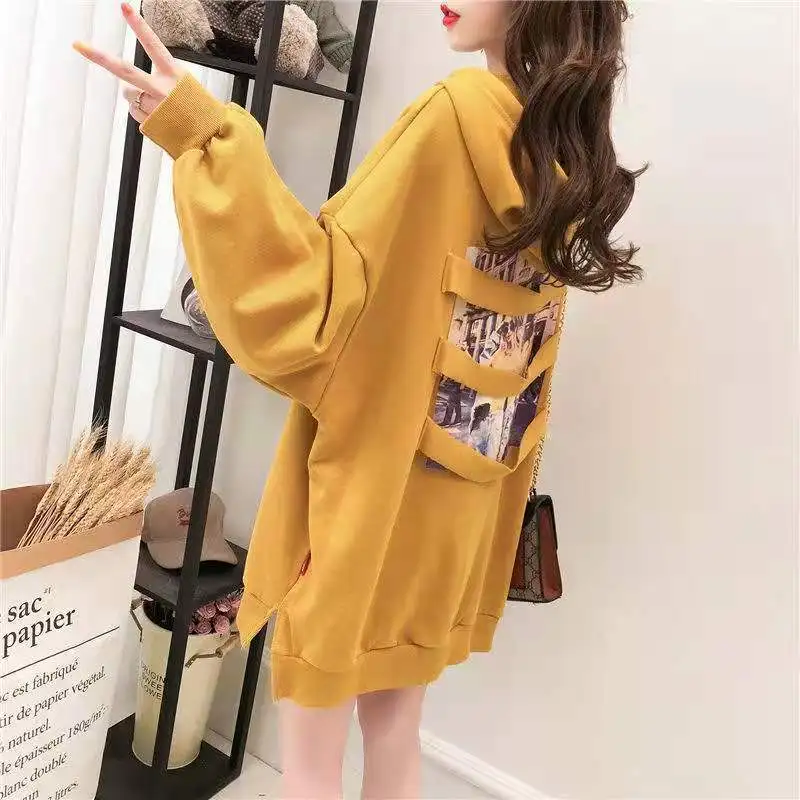 2021 Spring Autumn Hoodies Lazy Streetwear Hooded Sweatshirts Women Sweatshirt All-Match Long Sleeve Tops Female Coat
2021 Spring Autumn Hoodies Lazy Streetwear Hooded Sweatshirts Women Sweatshirt All-Match Long Sleeve Tops Female Coat