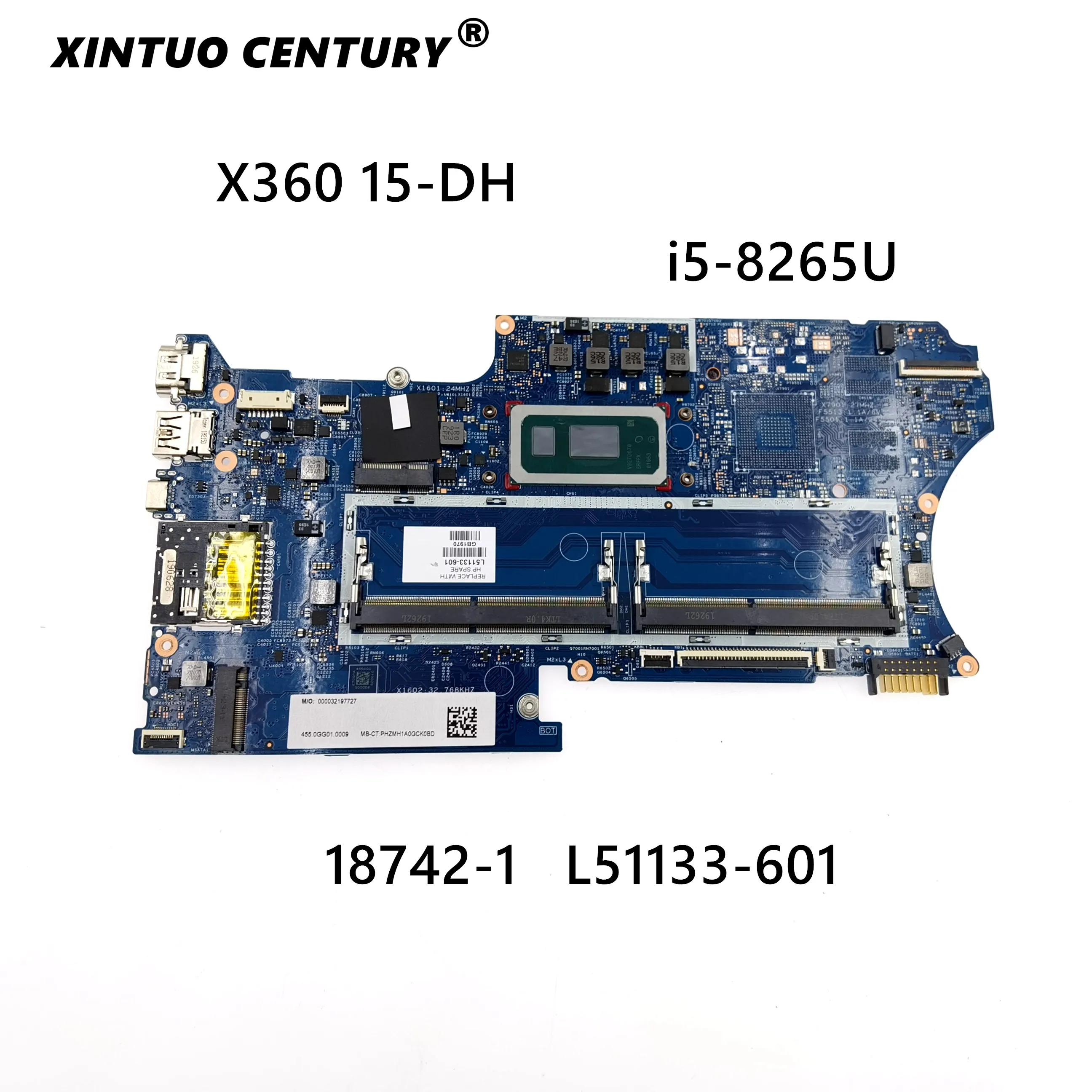 Для струйного принтера Hp Pavilion X360 Кабриолет 14-DH материнская плата портативного компьютера с SRFFX i5-8265U L51133-601 L51133-001 18742-1 448.0GG02.0011 DDR4
Для струйного принтера Hp Pavilion X360 Кабриолет 14-DH материнская плата портативного компьютера с SRFFX i5-8265U L51133-601 L51133-001 18742-1 448.0GG02.0011 DDR4