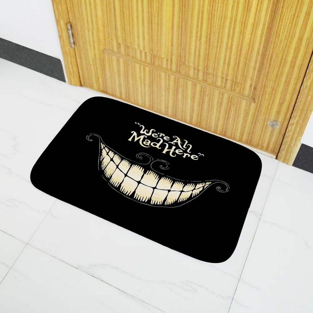 120x160 We' Re All Mad Here printed Doormat Floor Mat Home Creative Mat Super Soft Absorbent Bathroom Door Mat Door Entrance Mat
120x160 We' Re All Mad Here printed Doormat Floor Mat Home Creative Mat Super Soft Absorbent Bathroom Door Mat Door Entrance Mat