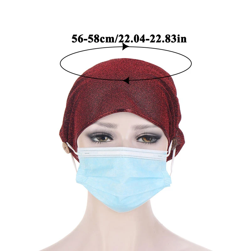 Casual Women Turban Head Wrap Hat With Button Headwear Headscarf Bonnet Inner Hijabs Cap Muslim Hijab Chemo Hats Turbantes Caps
Casual Women Turban Head Wrap Hat With Button Headwear Headscarf Bonnet Inner Hijabs Cap Muslim Hijab Chemo Hats Turbantes Caps