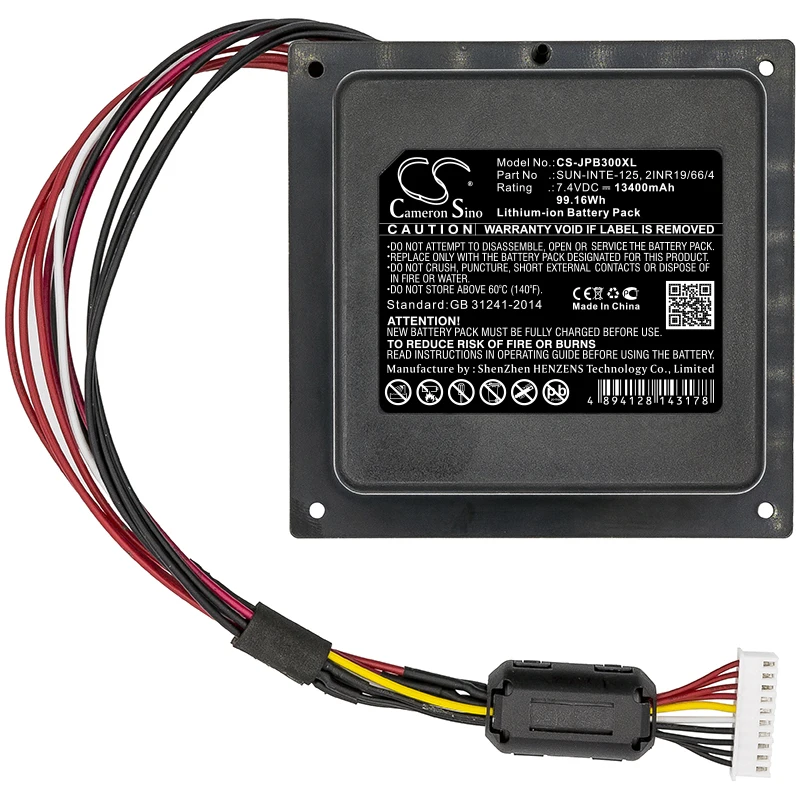 Аккумулятор Cameron Sino для JBL PartyBox 300, JBLPARTYBOX300CN. Подходит для JBL 2INR19/66/4 SUN-INTE-125, аккумулятор большой емкости 13400
Аккумулятор Cameron Sino для JBL PartyBox 300, JBLPARTYBOX300CN. Подходит для JBL 2INR19/66/4 SUN-INTE-125, аккумулятор большой емкости 13400