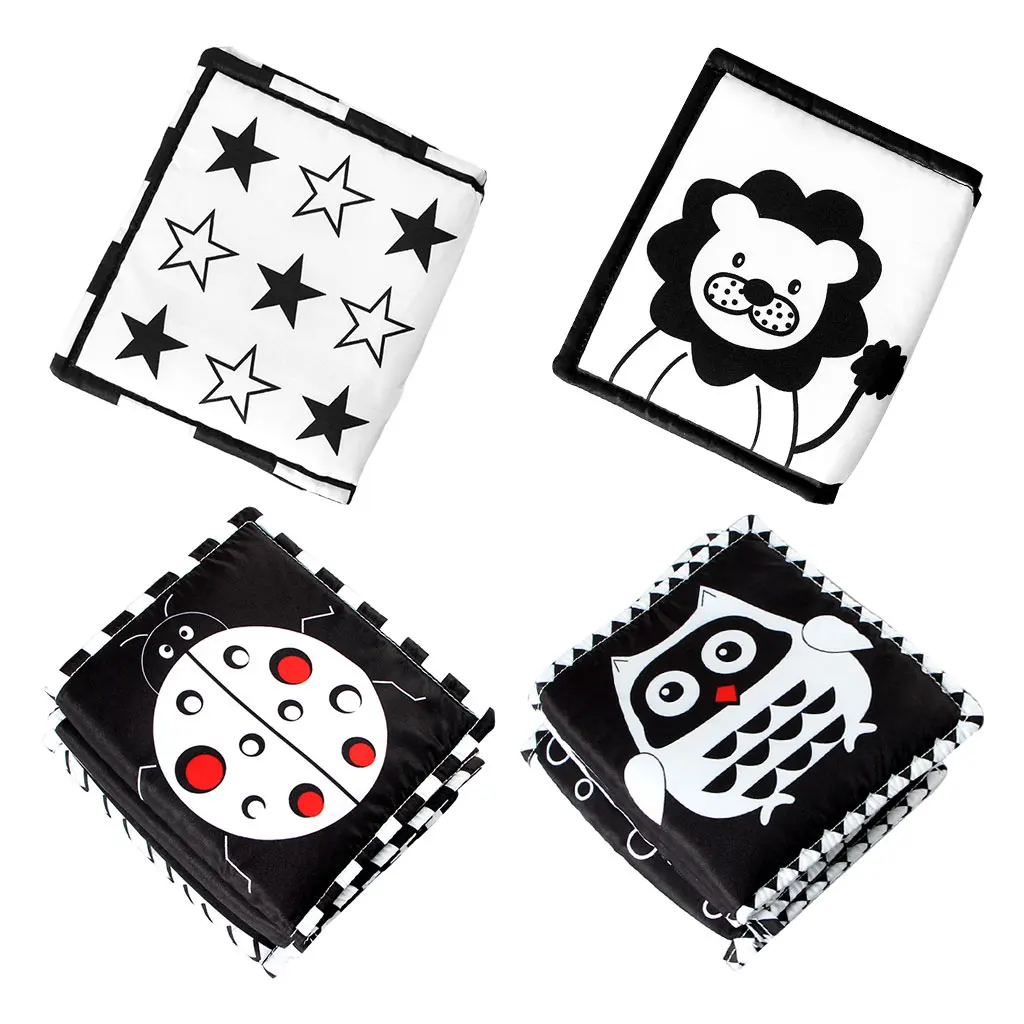 Infants Baby Cloth Black and White Soft Book Animal Early Education Crinkle Paper Learning Crib Toy 0-6 Months
Infants Baby Cloth Black and White Soft Book Animal Early Education Crinkle Paper Learning Crib Toy 0-6 Months