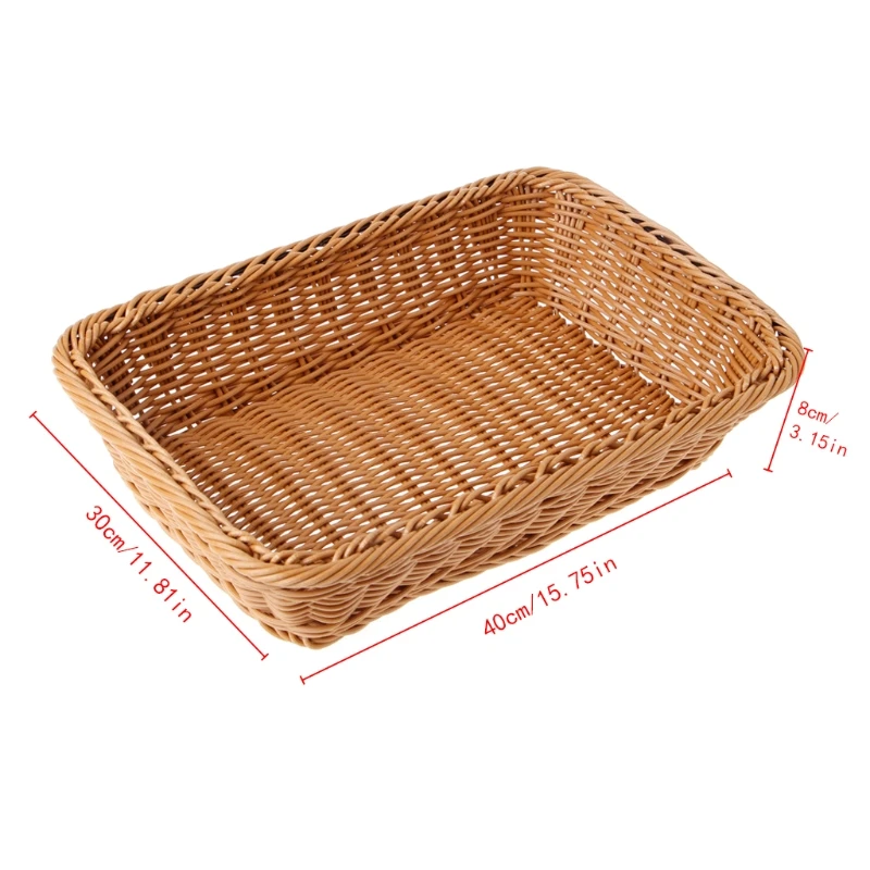 P15F Home Square Artificial Rattan Harden Storage Basket Organizer Food Fruit Bins
P15F Home Square Artificial Rattan Harden Storage Basket Organizer Food Fruit Bins